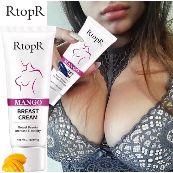 RtopR MANGO Breast Enlargement Cream Krim Pembesar Payudara Mangga untuk Wanita, Krim Pembesar Payudara Besar 40G, Krim Pengencang Payudara Perawatan Dada