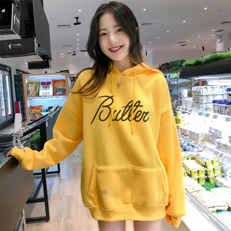 Parisdivarious Sweater Hoodie Jemper Butter Bahan Fleece Size S - XXL (Pria &amp; Wanita)