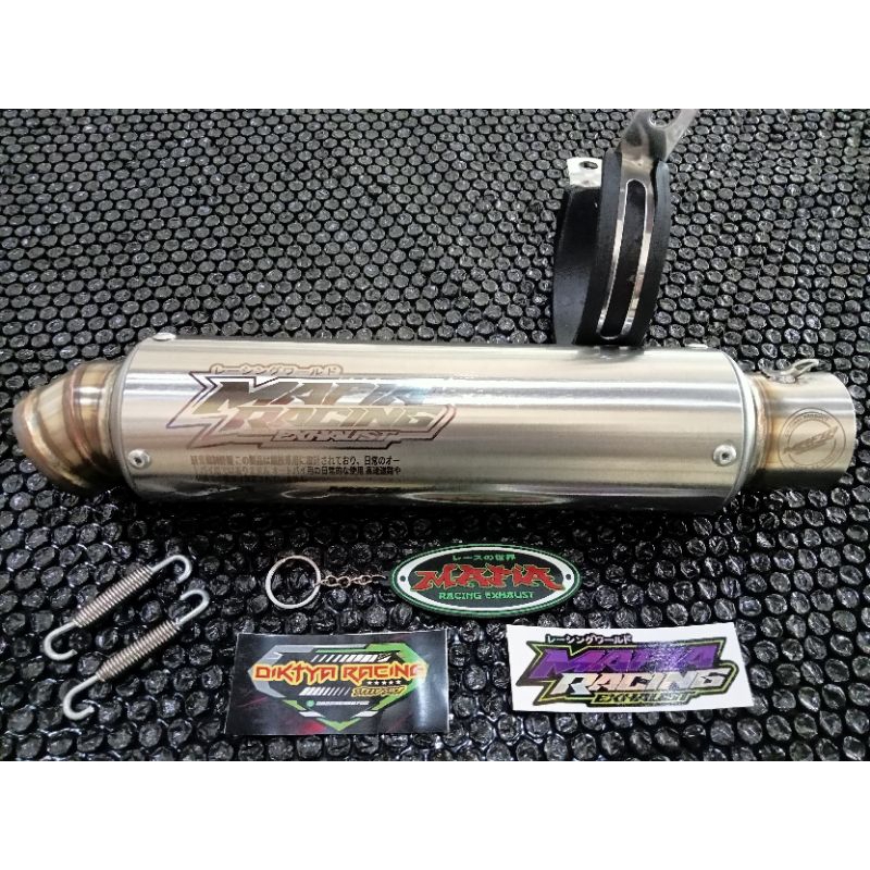Silincer Mafia Original Model WRX GP5 Panjang 25 Cm Kualitas Bagus. BONUS Stiker Mafia +Stiker Toko 
