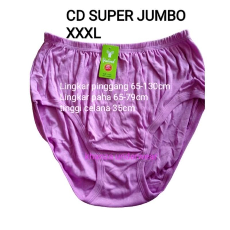 6 pcs Celana Dalam Jumbo /CD Wanita Jumbo Polos Murah