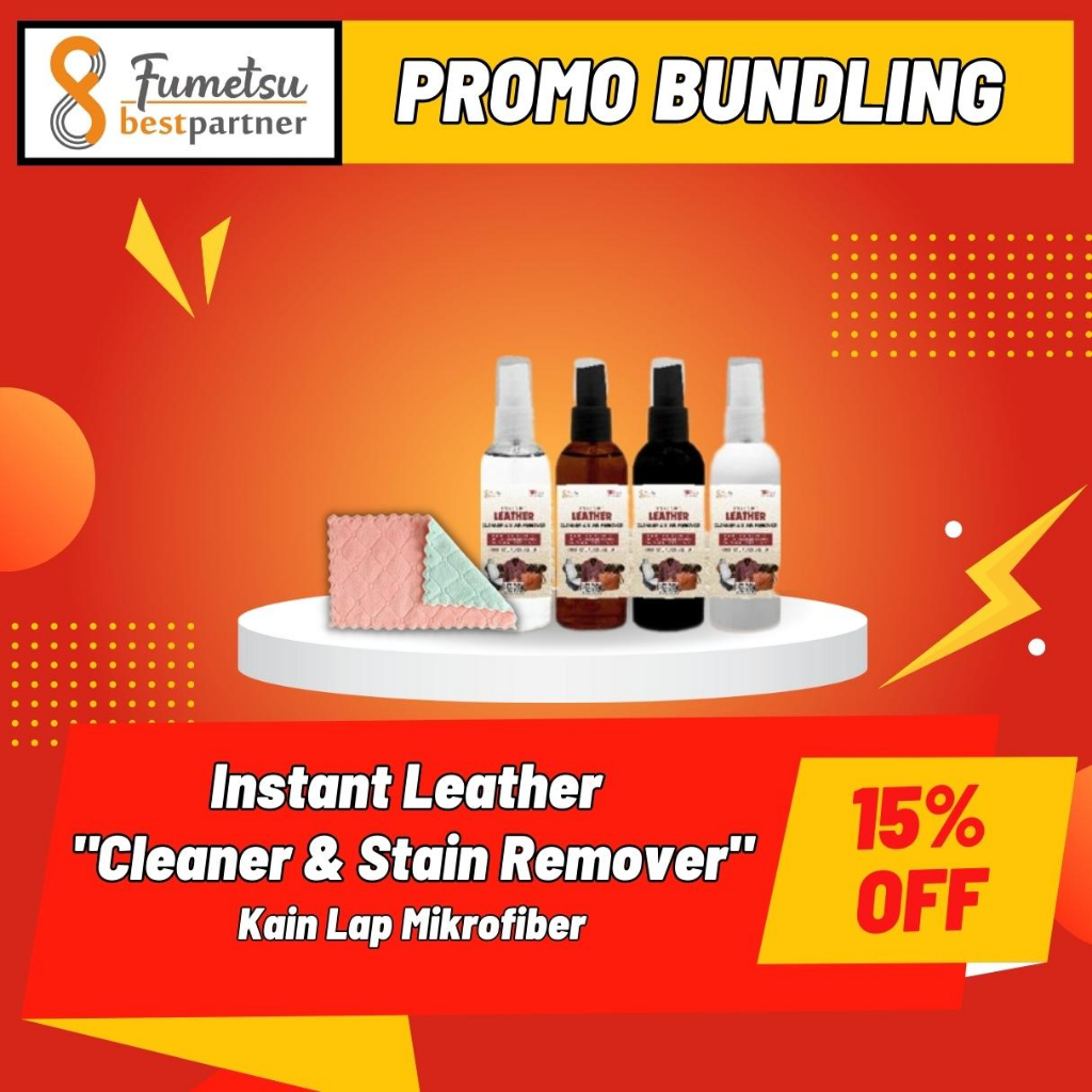 Pembersih Cleaner RemoverTas Jaket Kulit Pembersih Sofa Kulit Jok Kulit Dan  perawatan Kemasan 60ml Spray