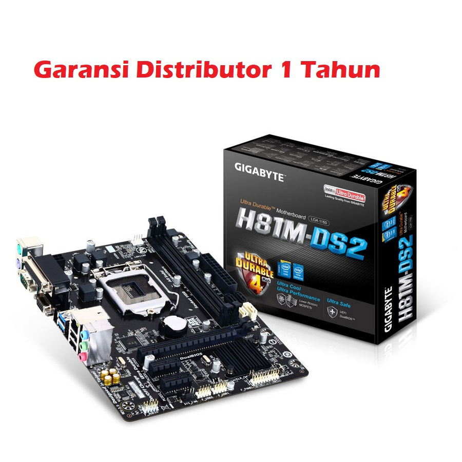 MAINBOARD GIGABYTE GA-H81M-DS2 SOFKET 1150 DDR3, MATHERBOARD H81 GEGABYTE SOCKET 1150