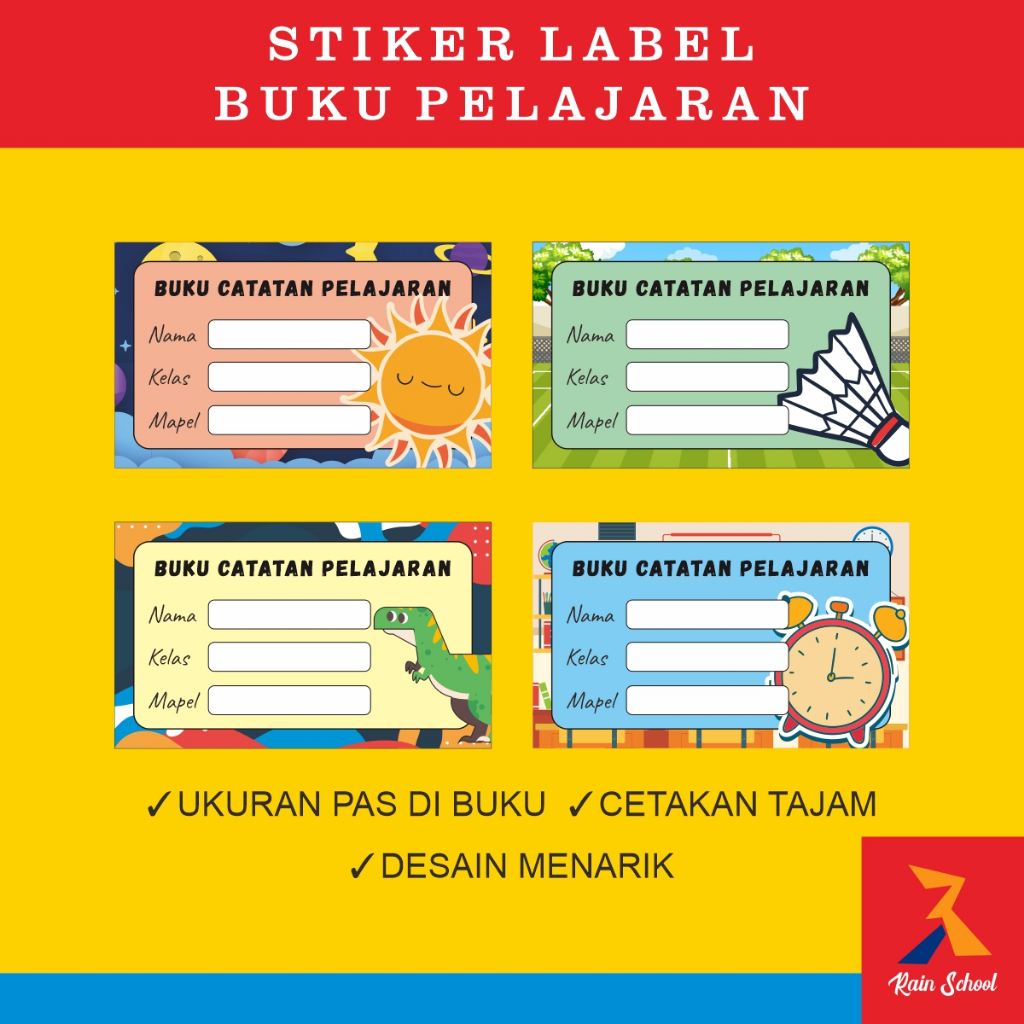 

Stiker Label Nama Buku Mata Pelajaran
