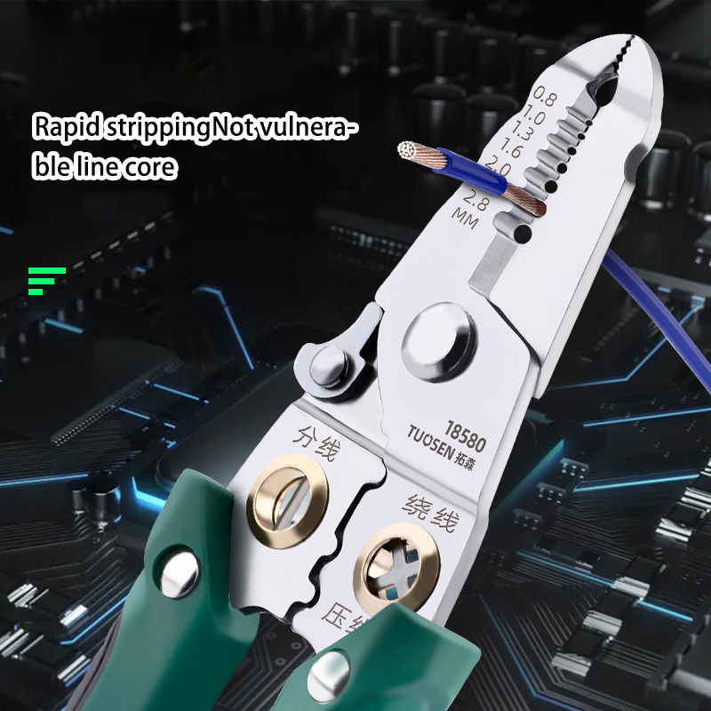 Tang Tukang Listrik Multifungsi  Alat Kabel Stripper  Multifunctional Cable Cutter