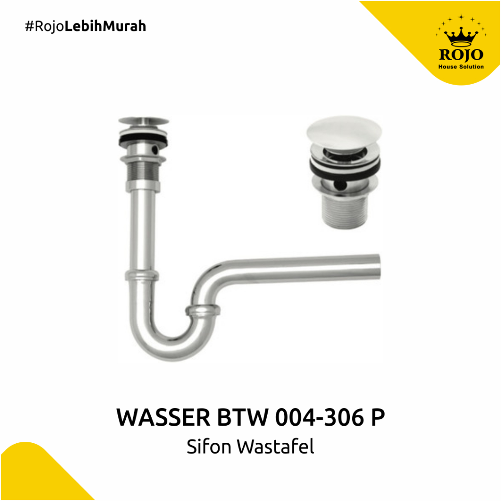 Wasser BTW 004-306 P-Trap Sifon Pop Up