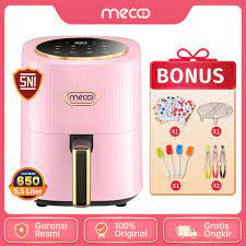 Mecoo Most Aesthetic Air Fryer 650 Low Watt  Air Fryer Digital 5.5 L Lilac Pink NX-07-PRO / NX 07 PRO Hemat Listrik &amp; Anti Jeglek Mesin Penggorengan Tanpa Minyak