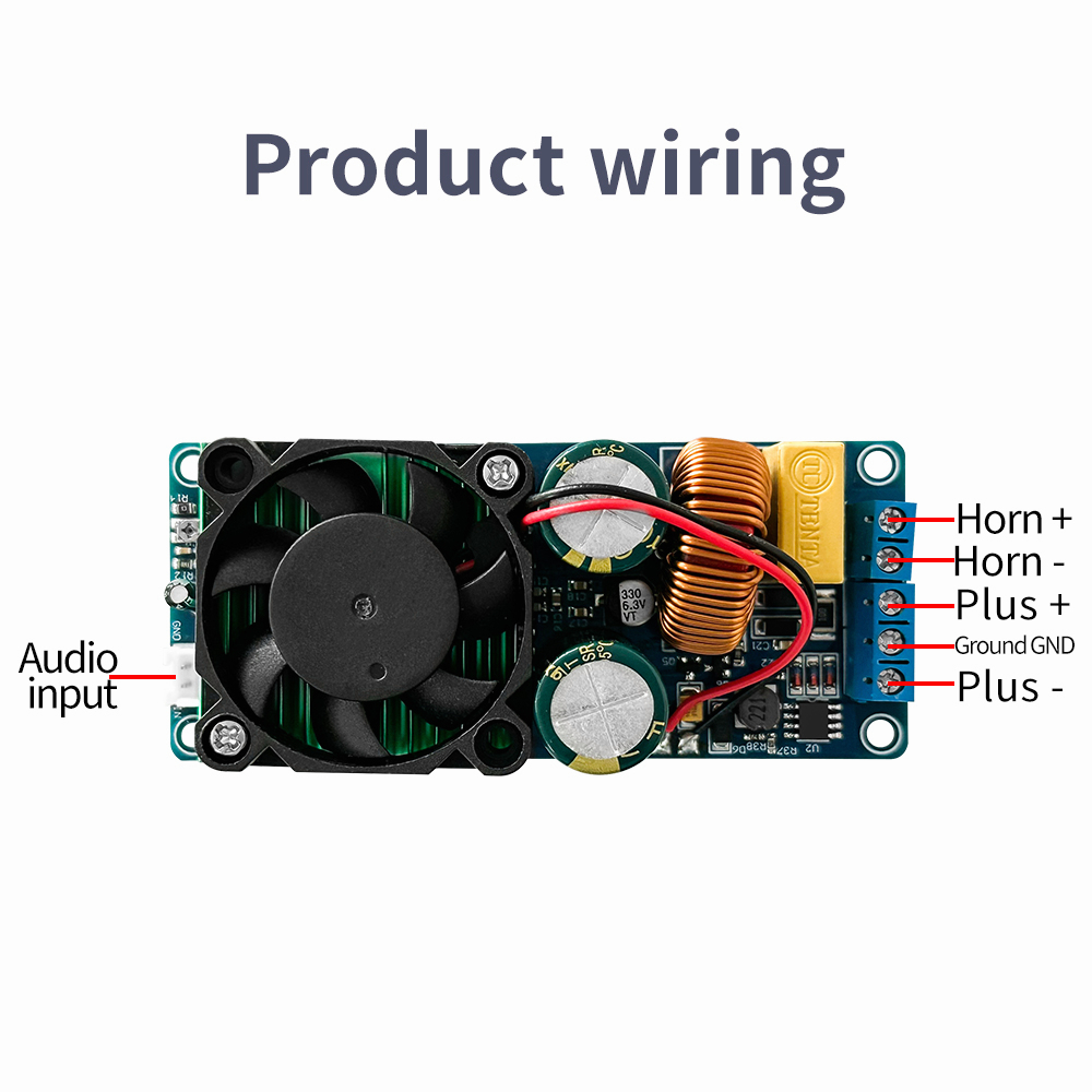 Irs2092s 500W Mono Digital Amplifier Kelas D HIFI Power Board/Produk Jadi/Mono/Super LM38