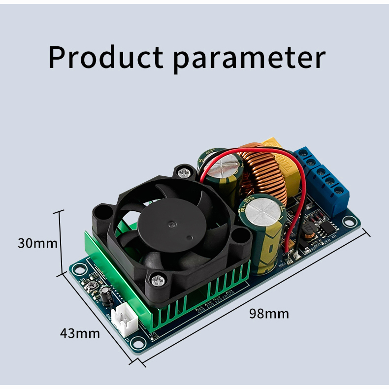 Irs2092s 500W Mono Digital Amplifier Kelas D HIFI Power Board/Produk Jadi/Mono/Super LM38