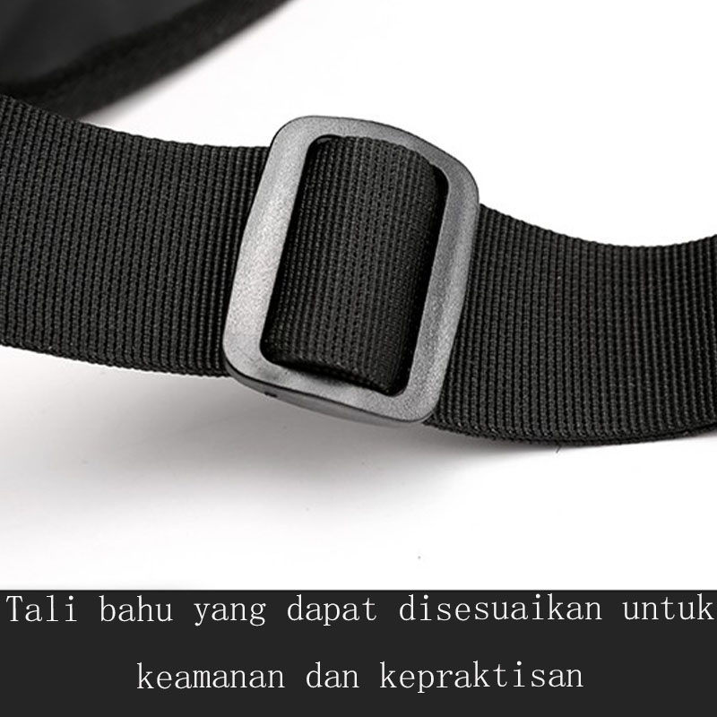 Waist Bag Tas Sling Bag Pria Sederhana Tas Pinggang Serbaguna Tas Crossbody Anti Air