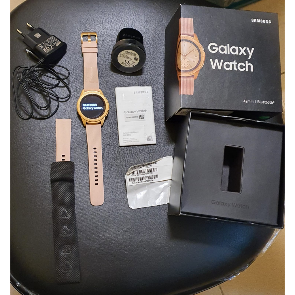 SAMSUNG WATCH GEAR S4 42MM ROSEGOLD RESMI SEIN NEW OLD STOCK FULLSET