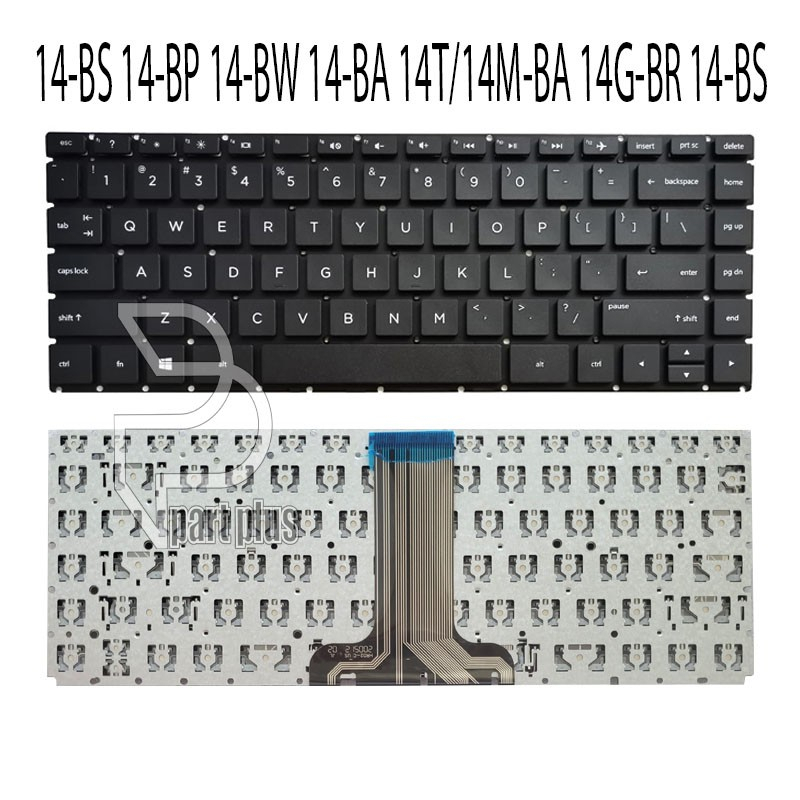 Keyboard HP 14-BS 14-BW TPN Q186 Q187 240 G6 Black