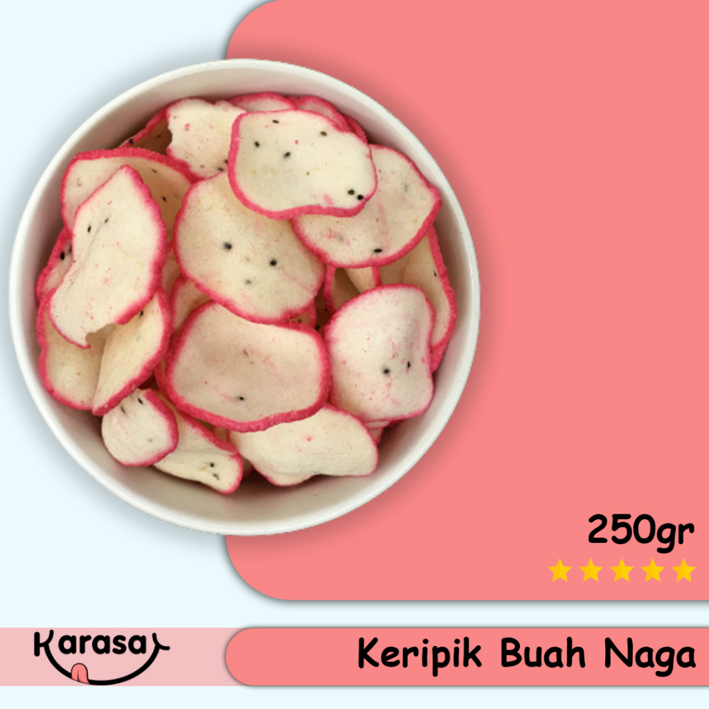 

Keripik Buah Naga Aggur 250gr - Snack Manis Renyah - Karasa