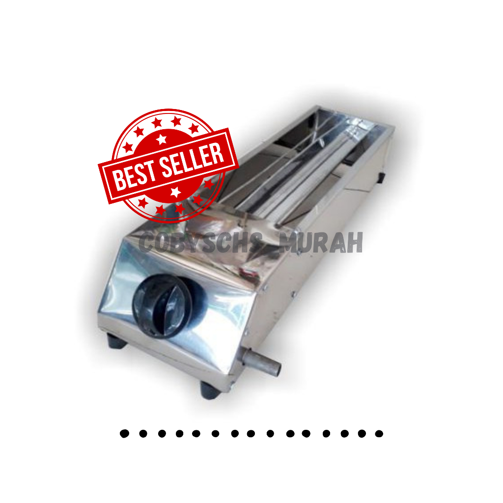 [cobyschs_murah]-Panggangan Sate Gas Bakaran Sate Gas Griller 30cm stainless