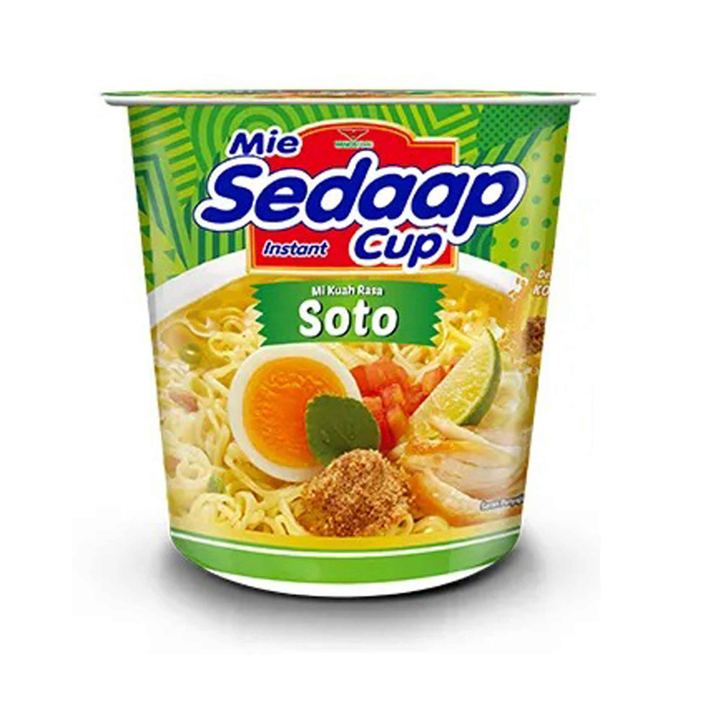 Mie Sedap Cup/ Mie Instan Kuah Cup/ Rasa Soto/ 81g