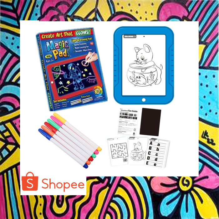 

MAMAMI Papan Tulis Gambar Anak Magic Drawing Board 3D - MA25 - Blue