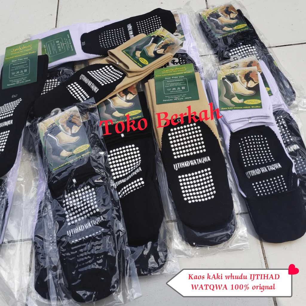 Kaos Kaki Whudu Anti Slip ijtihad wataqwa original 100%