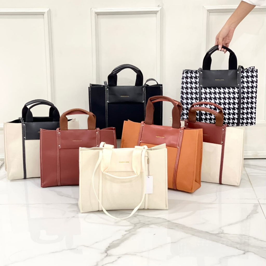 CNK Large Double Handle Tote Bag Fashion Import Wanita (C1348)