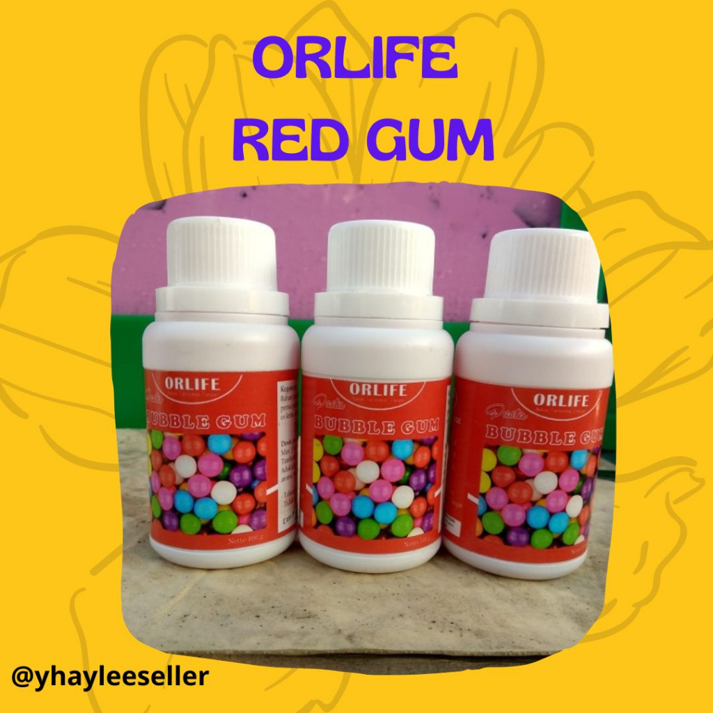 

✔✔ Orlife Perisa Pasta Bubble Gum RED 1 pcs 100gram
