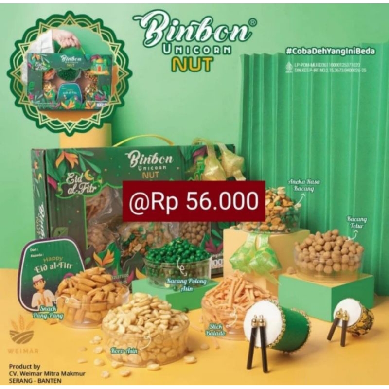 

Hampers Parcel Lebaran Binbon Unicorn Nutz-Aneka Kacang