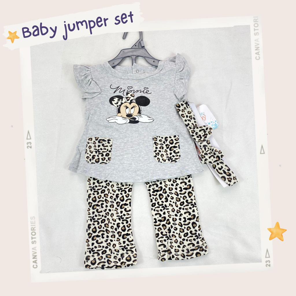 baju baby sleepwear bip / Jumper set 3in1 SETELAN BAYI 3-24 BULAN import ala korea