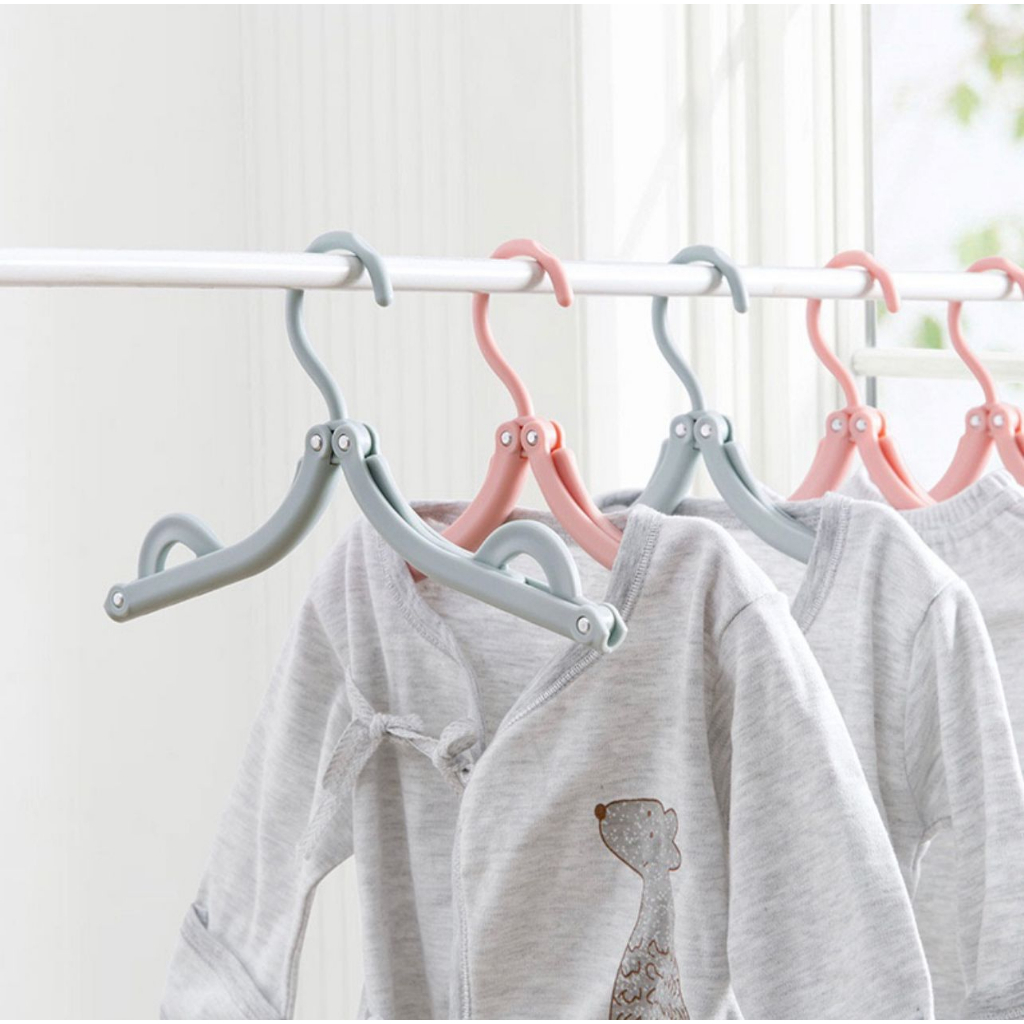 HANGER GANTUNGAN BAJU MAGIC LIPAT PORTABLE TRAVEL || HANGER BAJU LIPAT SERBAGUNA - BDC