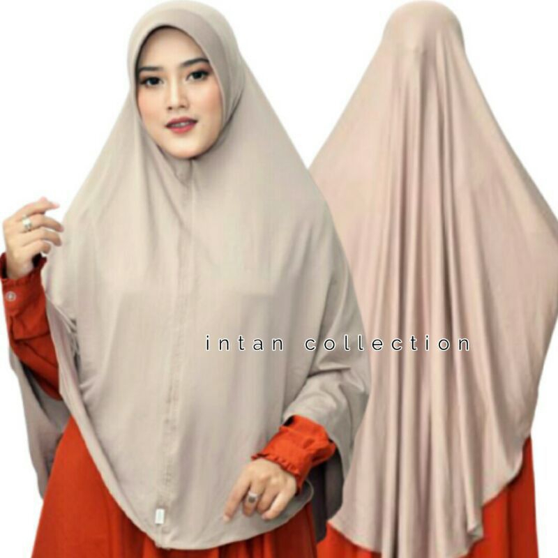 Jilbab Bergo Jumbo /Khimar Syar'i intan hijab