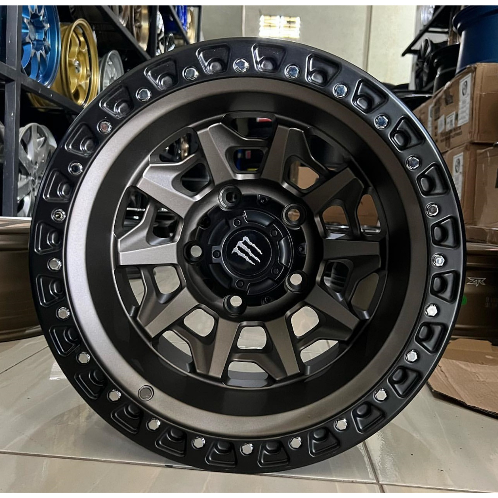 velg Brave gts Ring 15x10 Et -10 Pcd 5x139.7 velg mobil tsft,katana,jimny,escudo