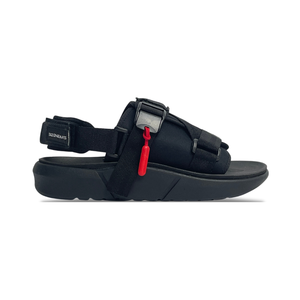 SIDSNEAKS - Vegas All Black - Sandal Gunung Pria Wanita Sandal Traveling Pria