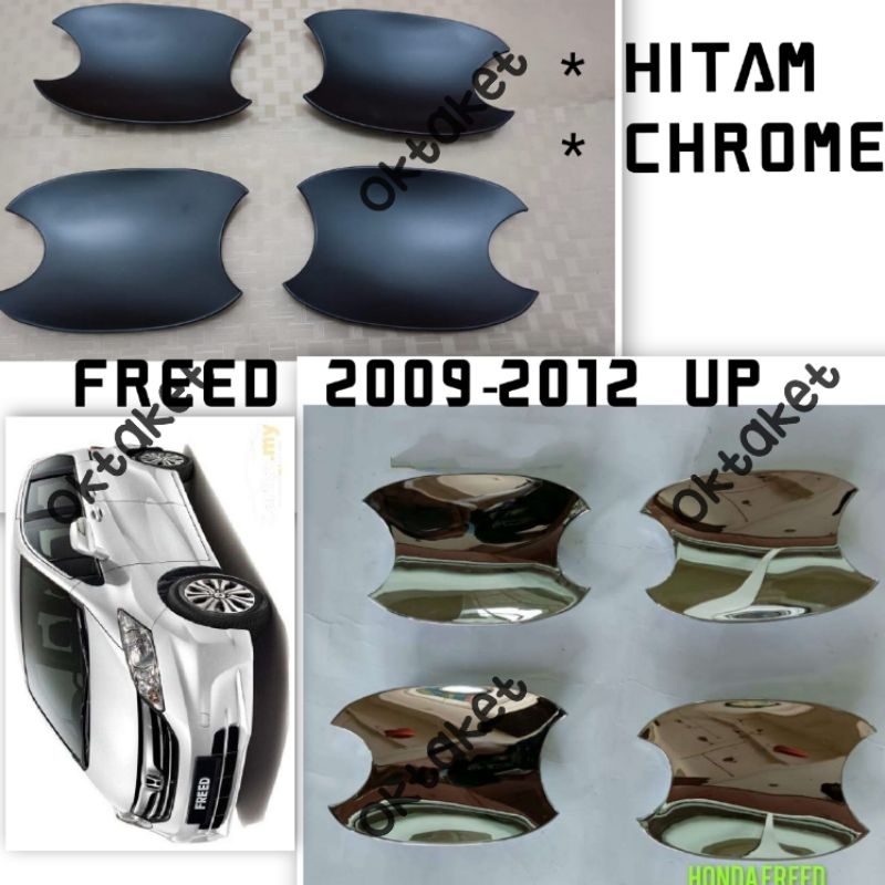 cover outer mangkok  Freed 2009 2010 2012 2014 Chrome &amp; Hitam