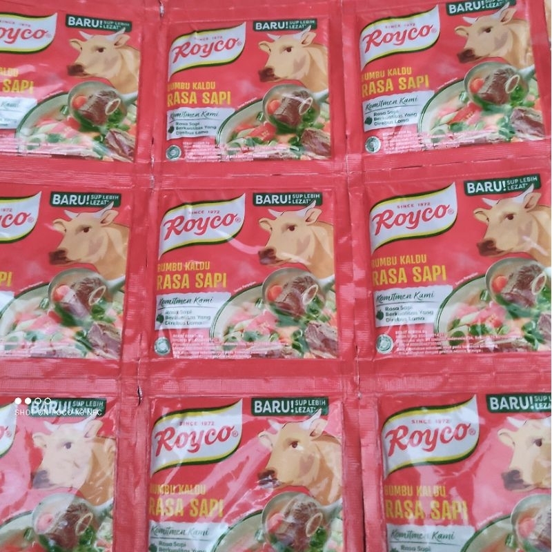 

Royco Bumbu Penyedap Rasa Ayam Sapi Renceng (Isi 12)