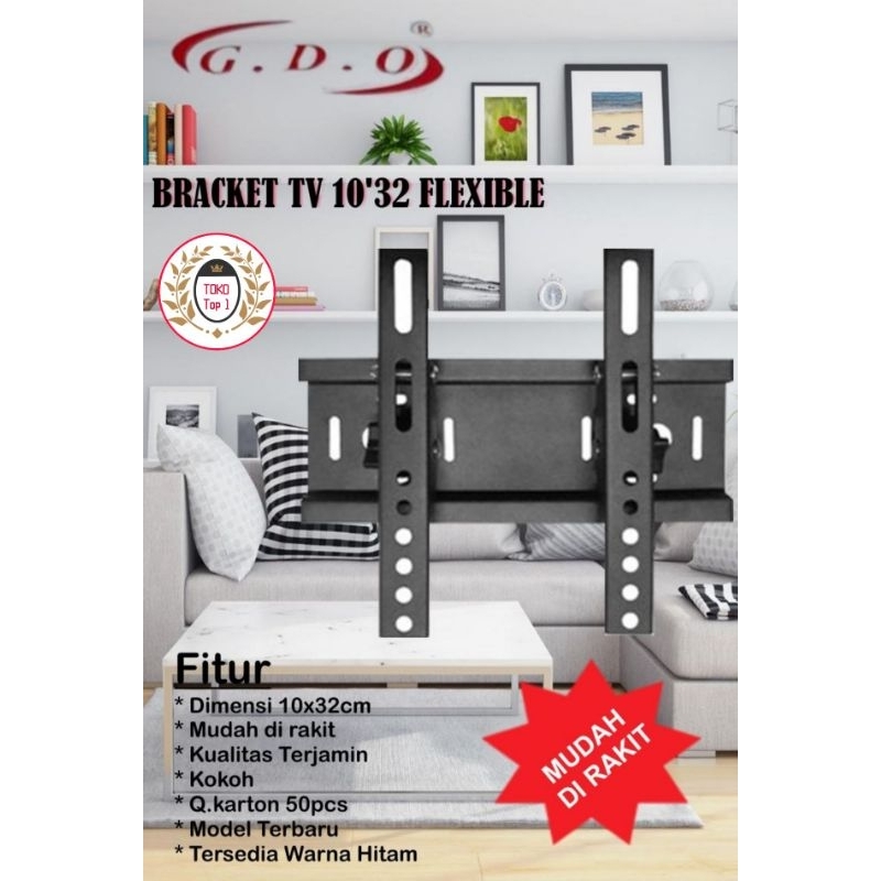 Bracket TV LED/LCD DOLPHIN 10-32inch- Braket TV /Breket TV / Rak tv