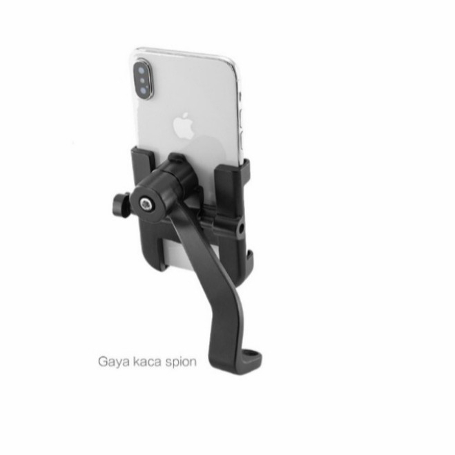 HOLDER HP MOTOR HANDPHONE HOLDER C2 SPION BAHAN FULL BESI