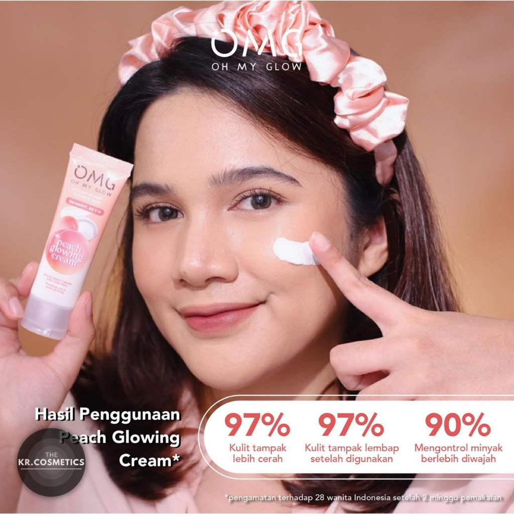 OMG Oh My Glow Peach Glowing Cream moisturizer 25gr