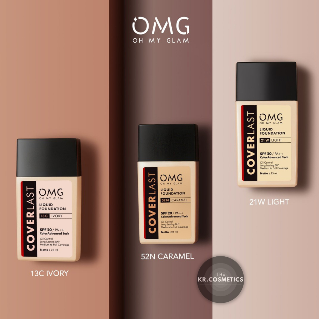 OMG Oh My Glam Coverlast Liquid Foundation 25 ml