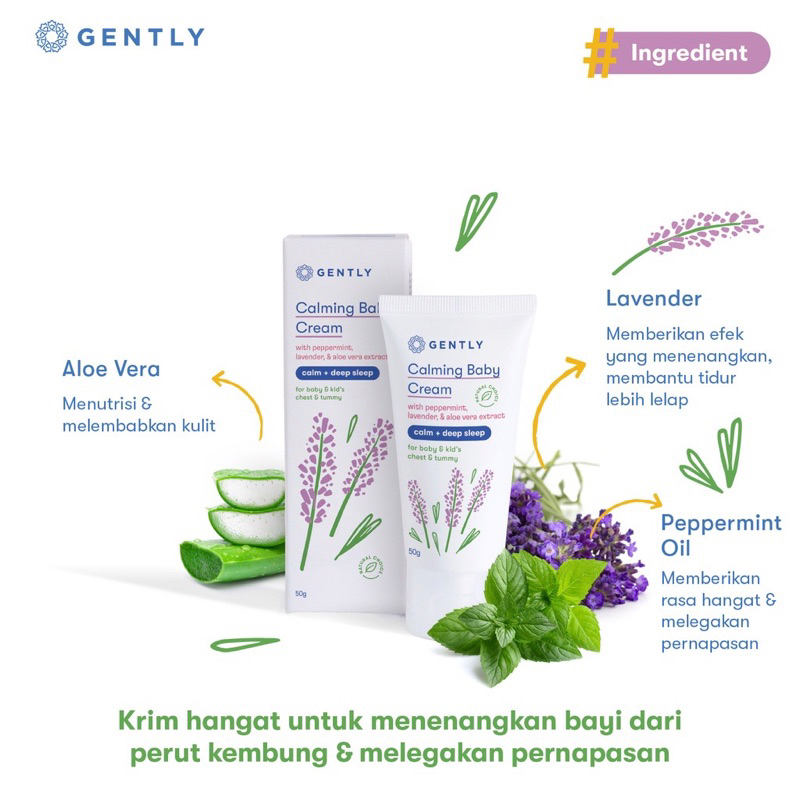 PROMO SIAP KIRIM‼️Gently Calming Baby Cream | Krim Penghangat dan Pereda Kolik Bayi