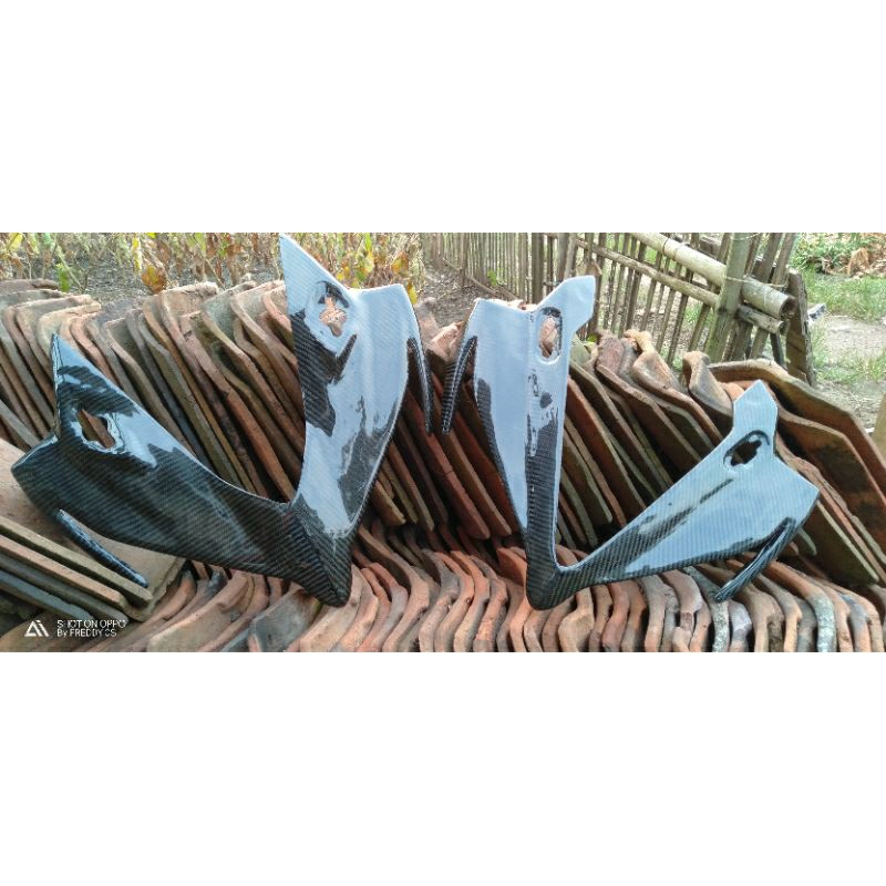 kedok cbr150r facelift karbon kevlar tameng cbr150r carbon