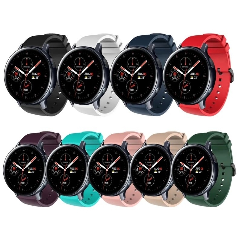 Strap Silikon 20mm Tali Jam Tangan For Xiaomi Huami Amazfit Garmin Samsung Huawei Honor