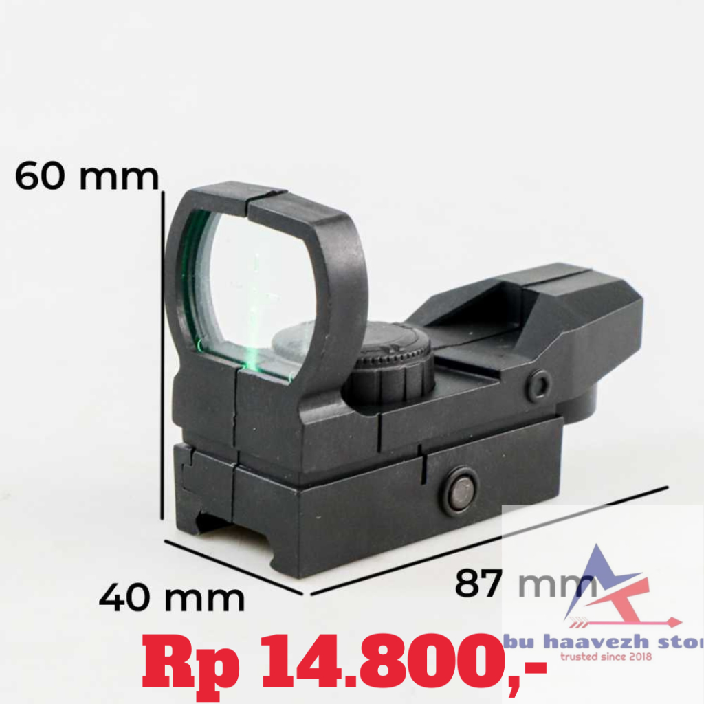 Kekeran Teropong Holographic Green Dot Scope 20mm