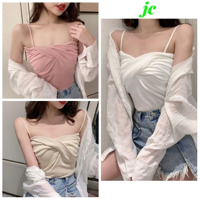 JCK - Rajut TankTop Olivia / Tanktop Rajut Wanita Korean Terbaru