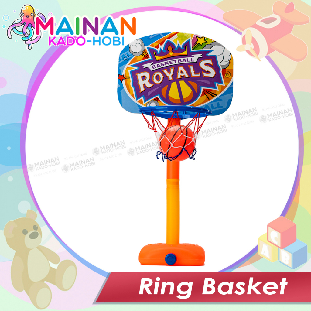 SET HADIAH KADO MAINAN EDUKASI ANAK LAKI RING BASKET BASKETBALL