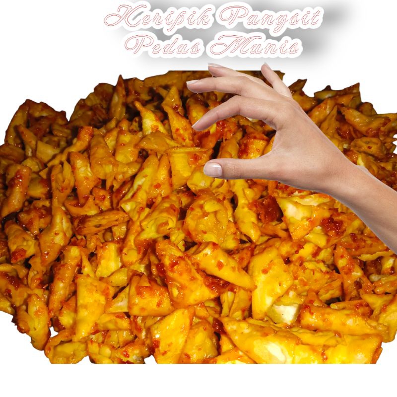

Keripik Pangsit Pedas Daun Jeruk, Pedas Manis Snack