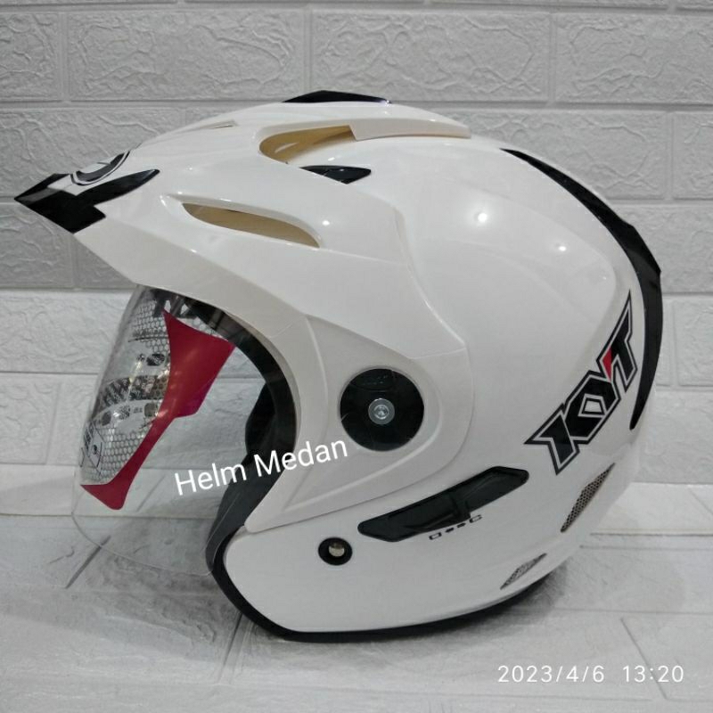 Helm KYT Venom RR Original Polos Putih
