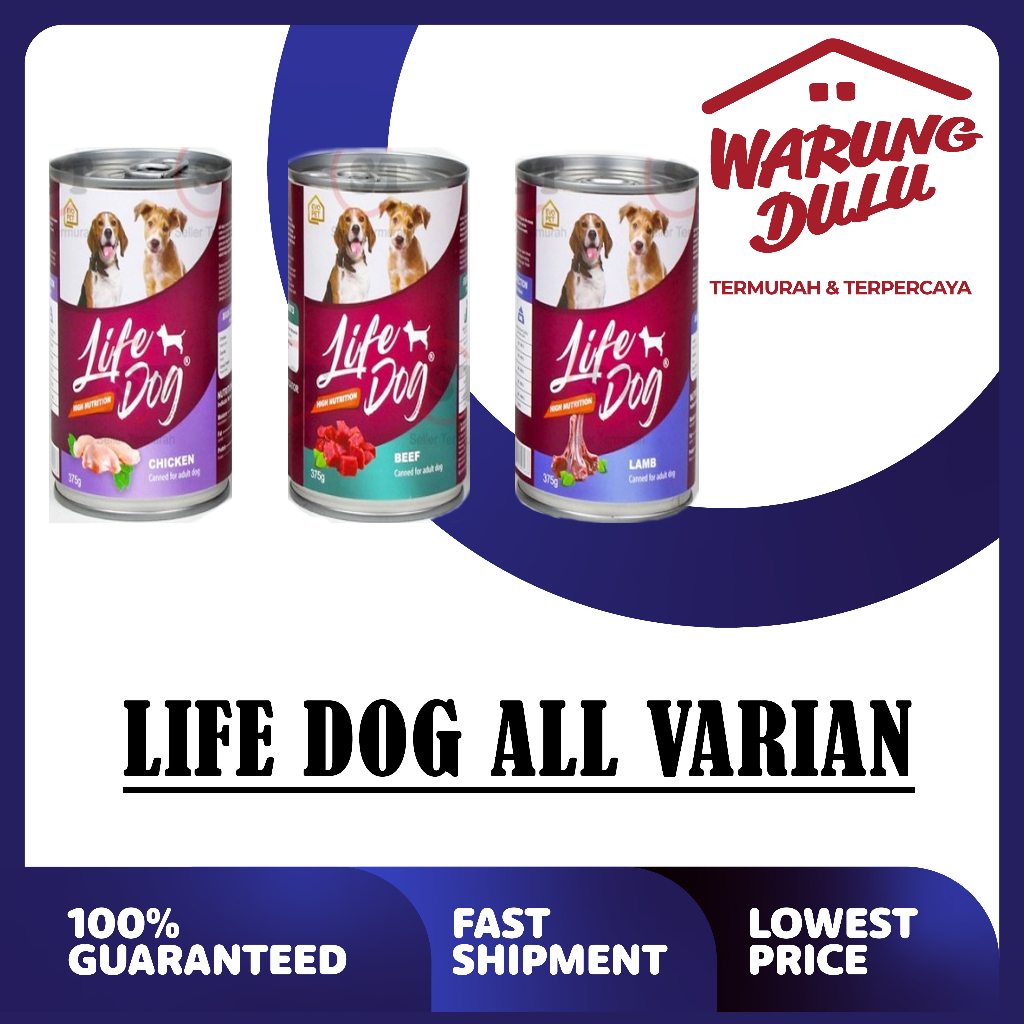 MAKANAN ANJING LIFE DOG 375GR ALL VARIAN