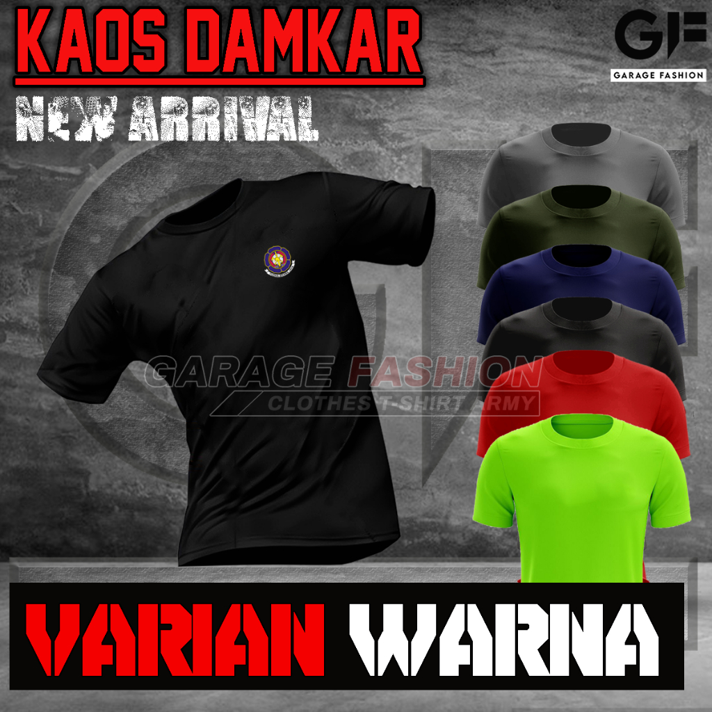 Baju Damkar / Kaos Damkar / Baju Olahraga Damkar Terbaru / Kaos Jersey Damkar / Bahan Dryfit / COD