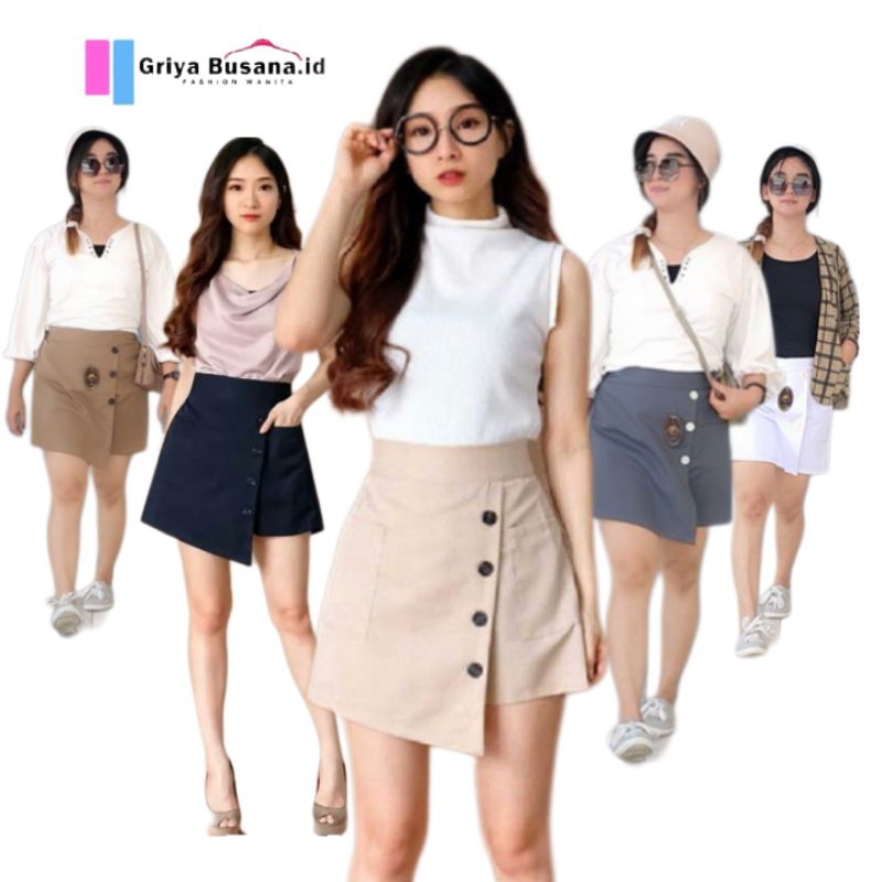 Hotpants Mini Skirt Rok Celana Pendek Wanita Korean Style