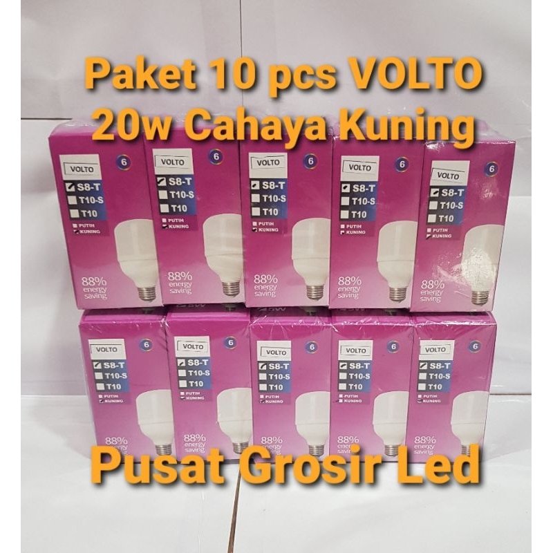 Paket 10 pcs Lampu Led Murah 20w 20 Watt  Kapsul Cahaya Super Terang