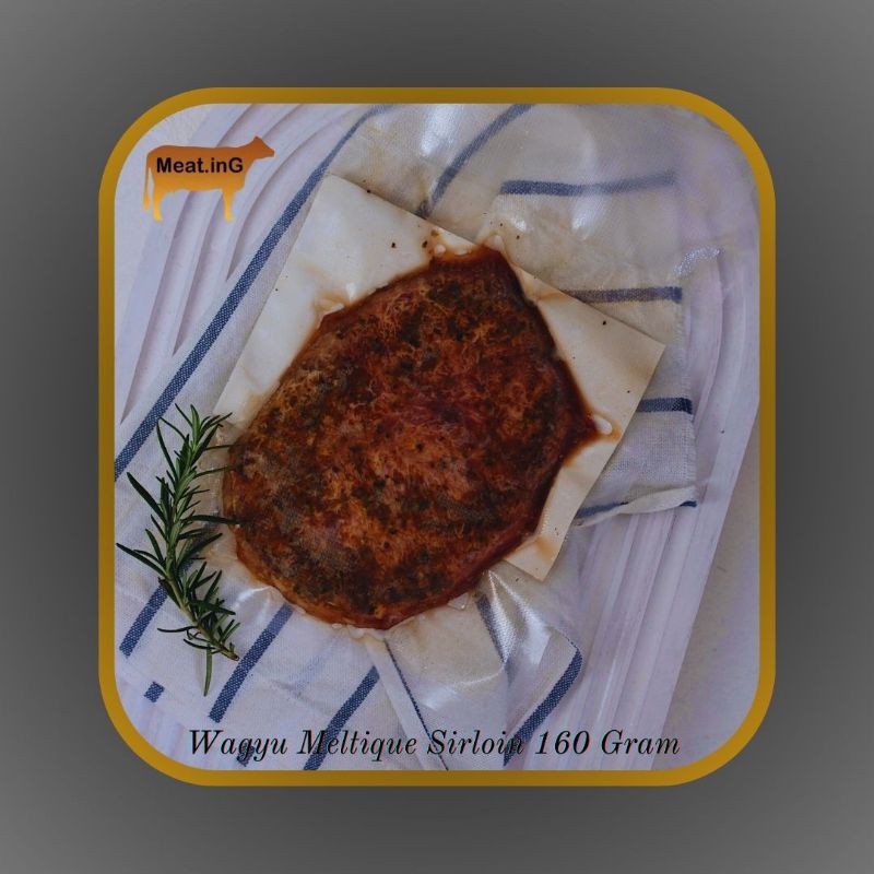 

Meat.inG Frozen Steak Wagyu Meltique Sirloin 160 Gram
