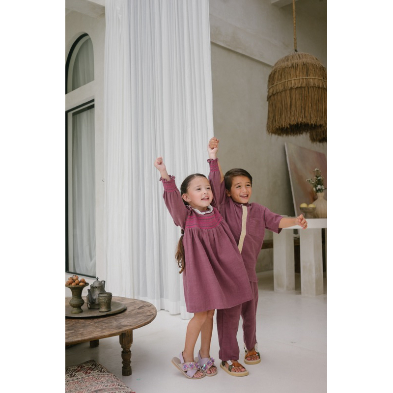 LINSKY BABY - Azzam Koko &amp; Ameena Dress Couple Baju Anak Muslim Kalunaku