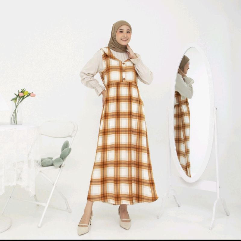 gamis kotak rilley terbaru ORI matahari
