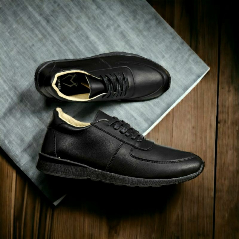 Sepatu Formal Pria Hitam Kerja Casual Kulit Original Mademax